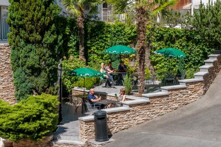 Terrasse extérieure Hotel Chist Roi Lourdes